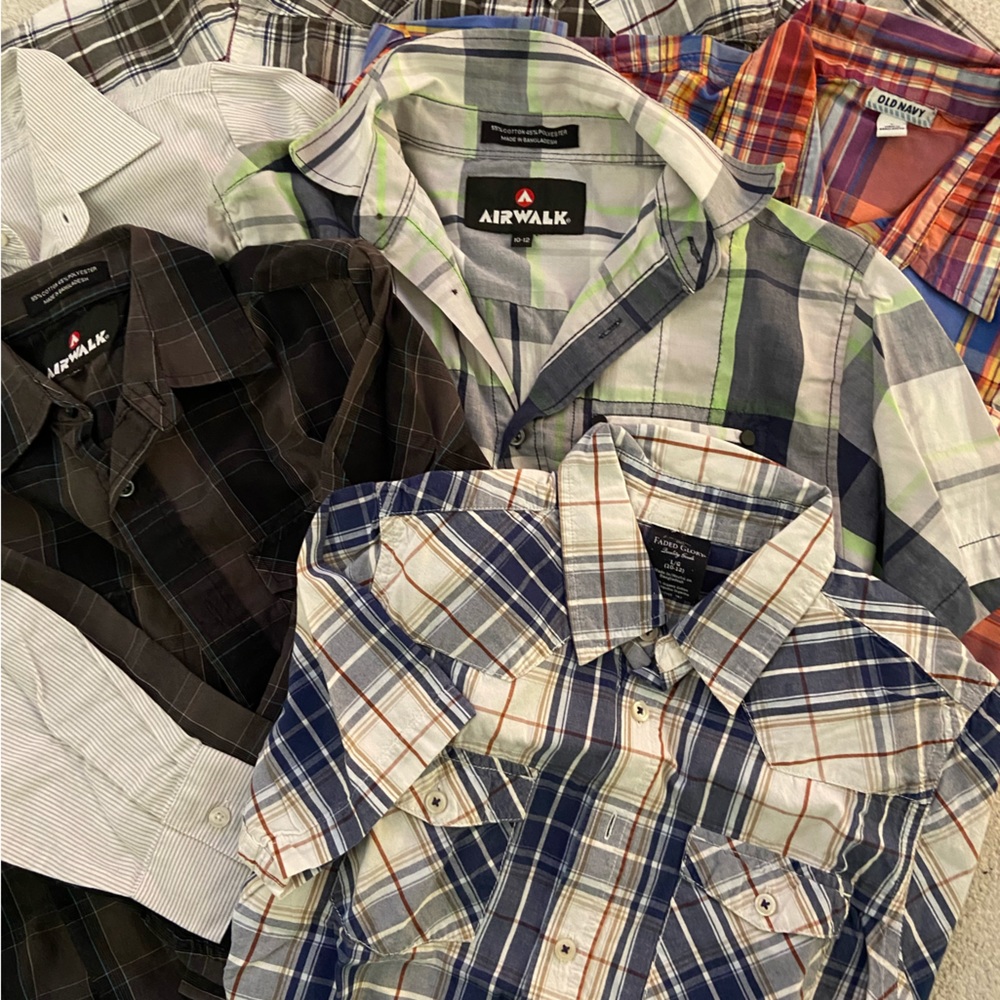 Boys button up shirts